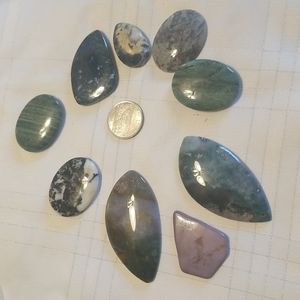 Grouping of Cabochon gemstones suitable for wrapping by Jewelry Makers #12